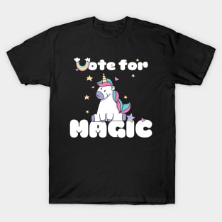 Funny vote for magic unicorn squad gifts T-Shirt